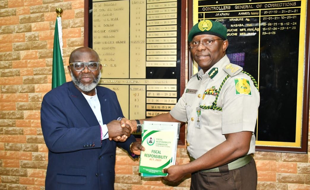 FRC CHAIRMAN ADVOCATES STRONGER INSTITUTIONAL COLLABORATION DURING COURTESY VISIT TO NIGERIAN CORRECTIONAL SERVICE